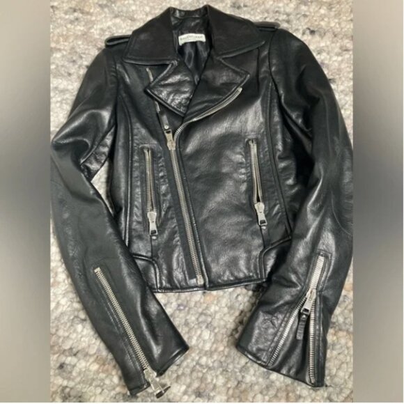 Balenciaga Women’s Authentic Italian Leather Jacket - Picture 4 of 7